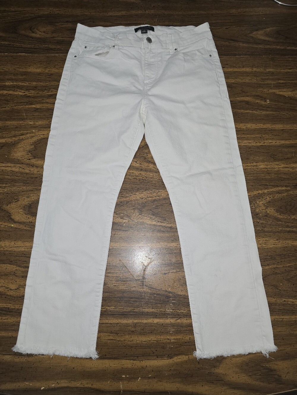 Women's White Slim Jeans - Casual Stretch Denim